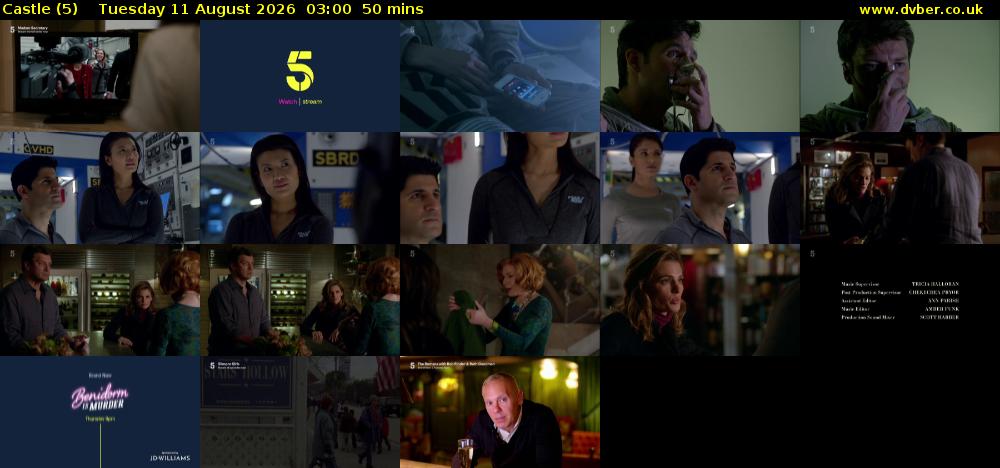 Castle (5) Tuesday 11 August 2026 03:00 - 03:50