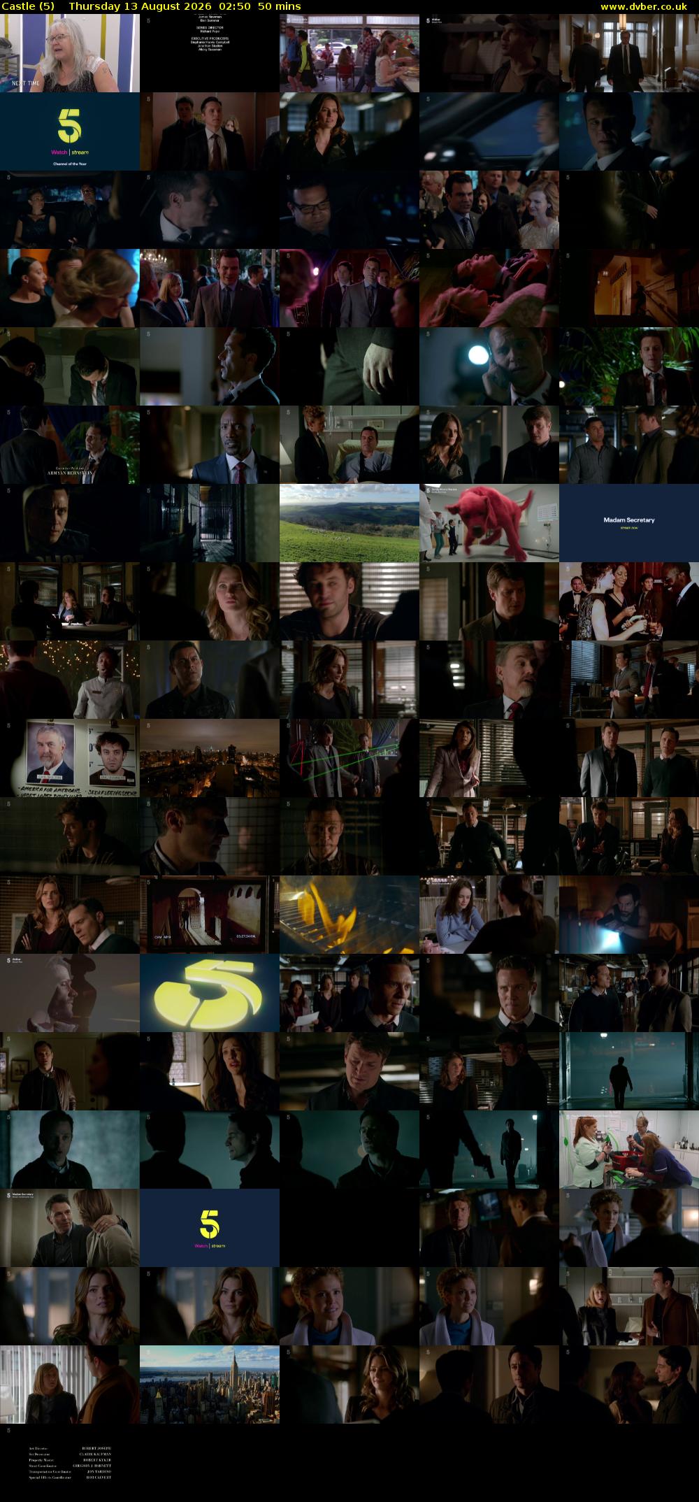 Castle (5) Thursday 13 August 2026 02:50 - 03:40
