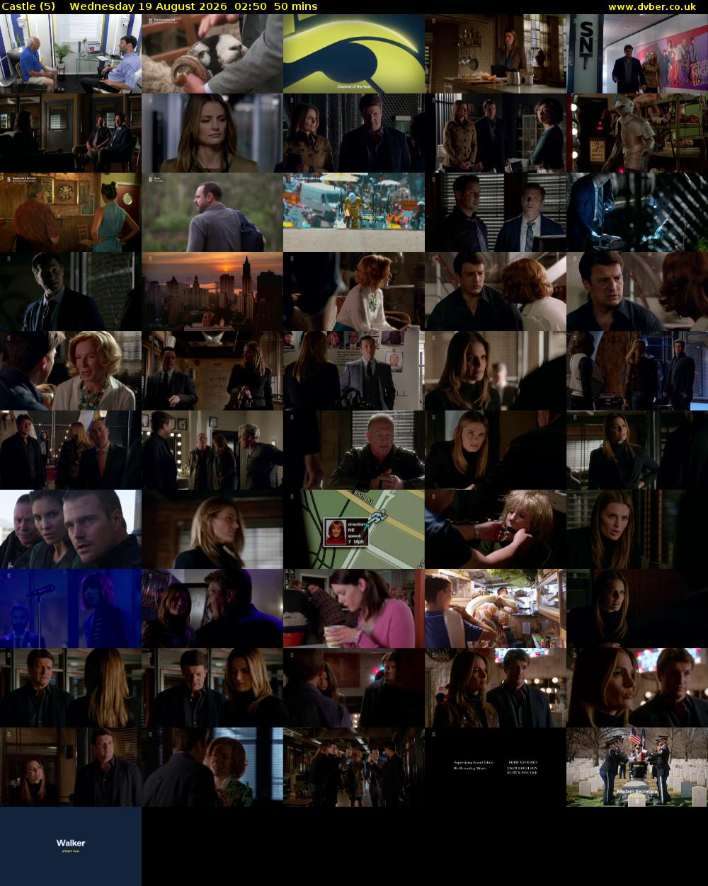 Castle (5) Wednesday 19 August 2026 02:50 - 03:40