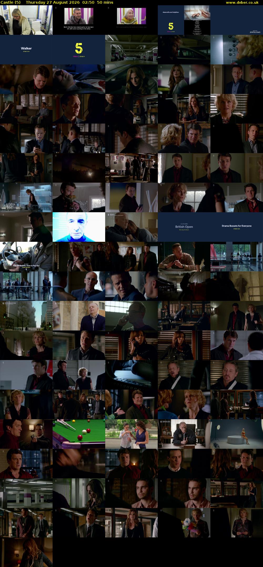 Castle (5) Thursday 27 August 2026 02:50 - 03:40