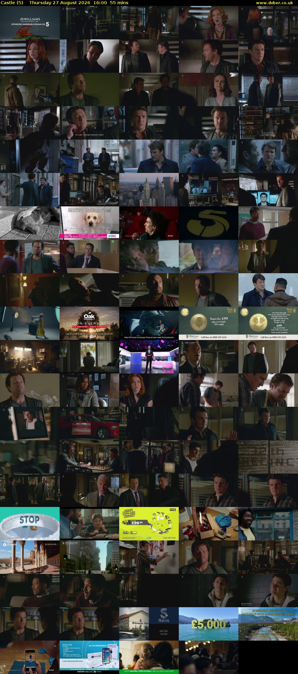 Castle (5) Thursday 27 August 2026 16:00 - 16:55