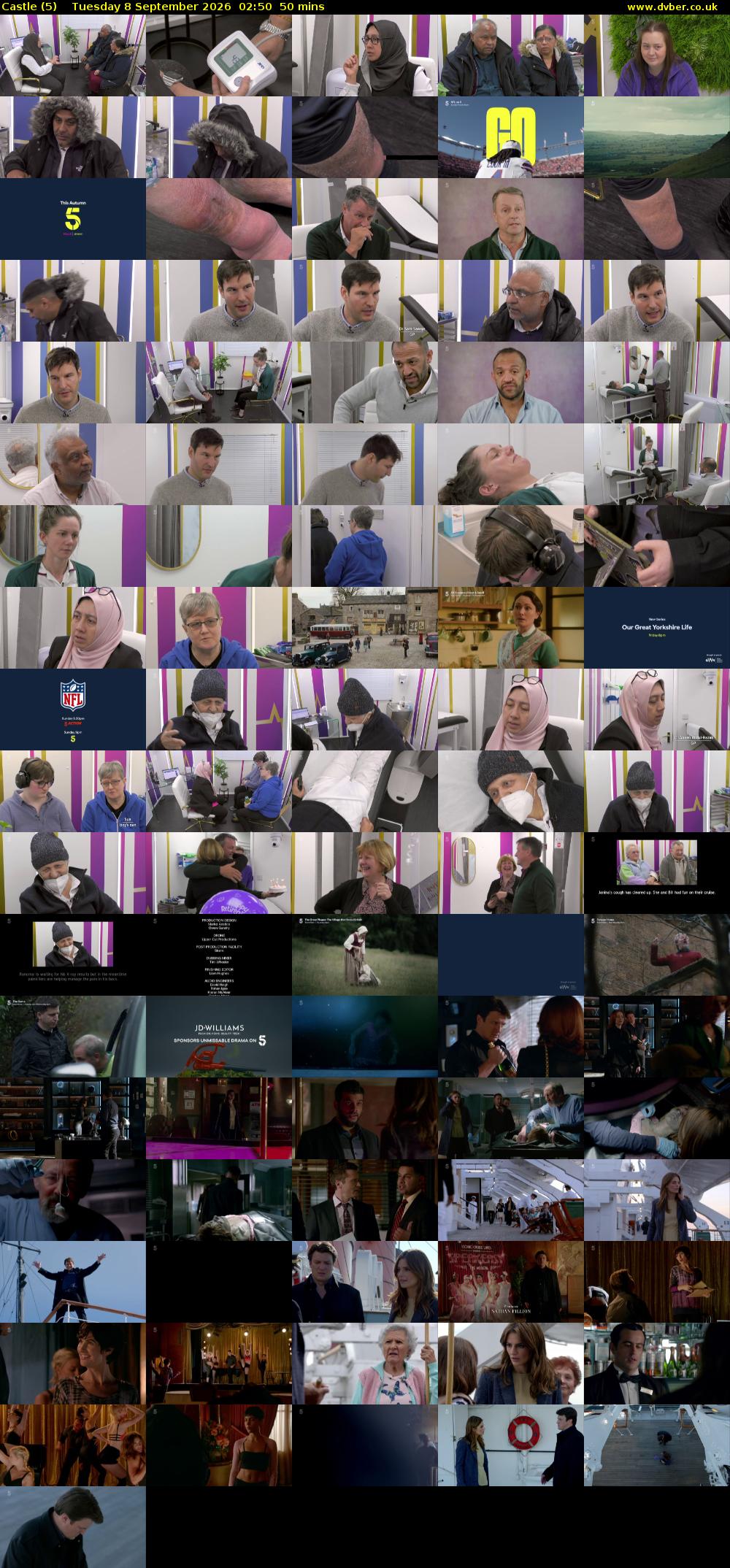 Castle (5) Tuesday 8 September 2026 02:50 - 03:40