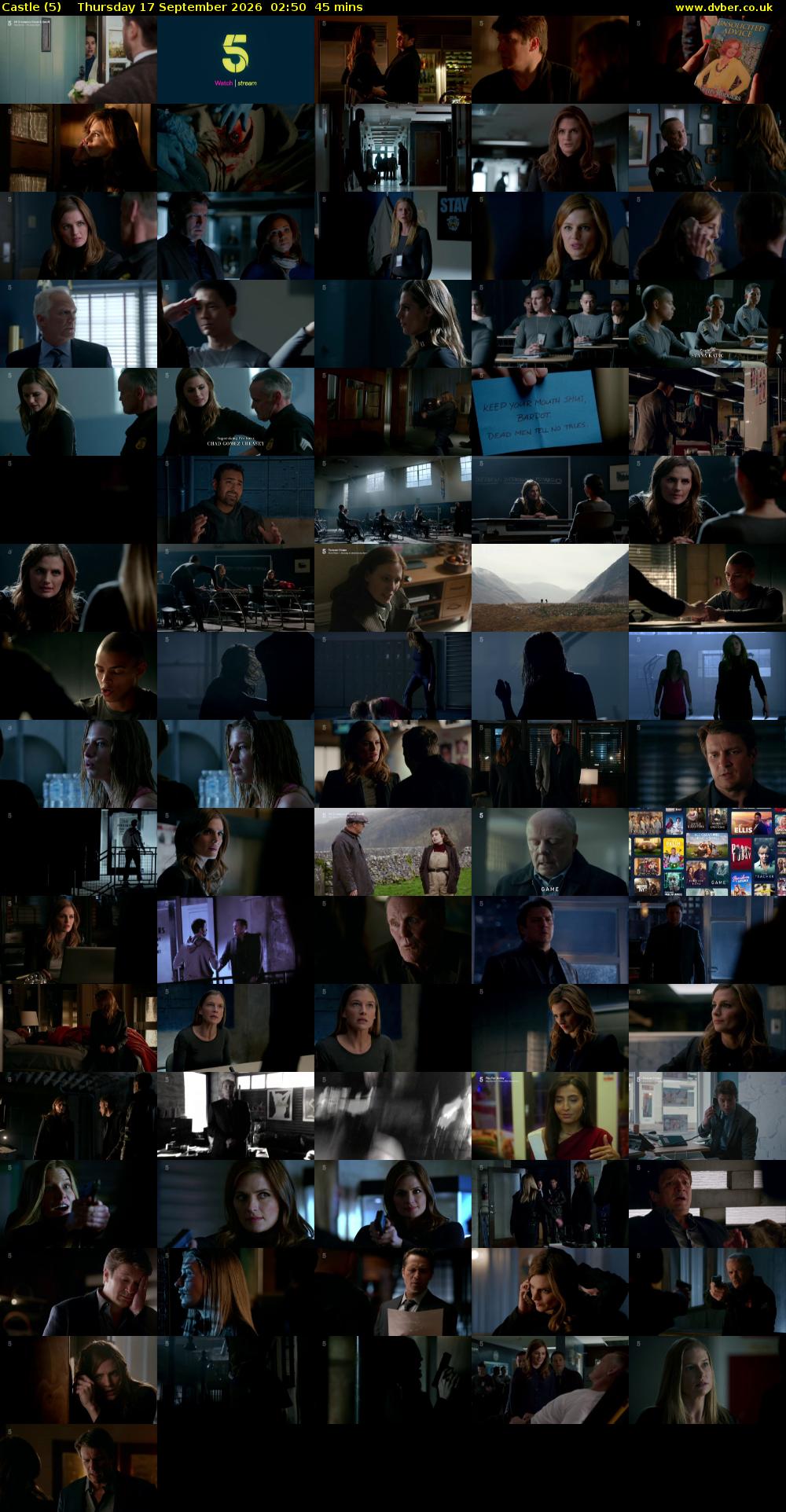 Castle (5) Thursday 17 September 2026 02:50 - 03:35