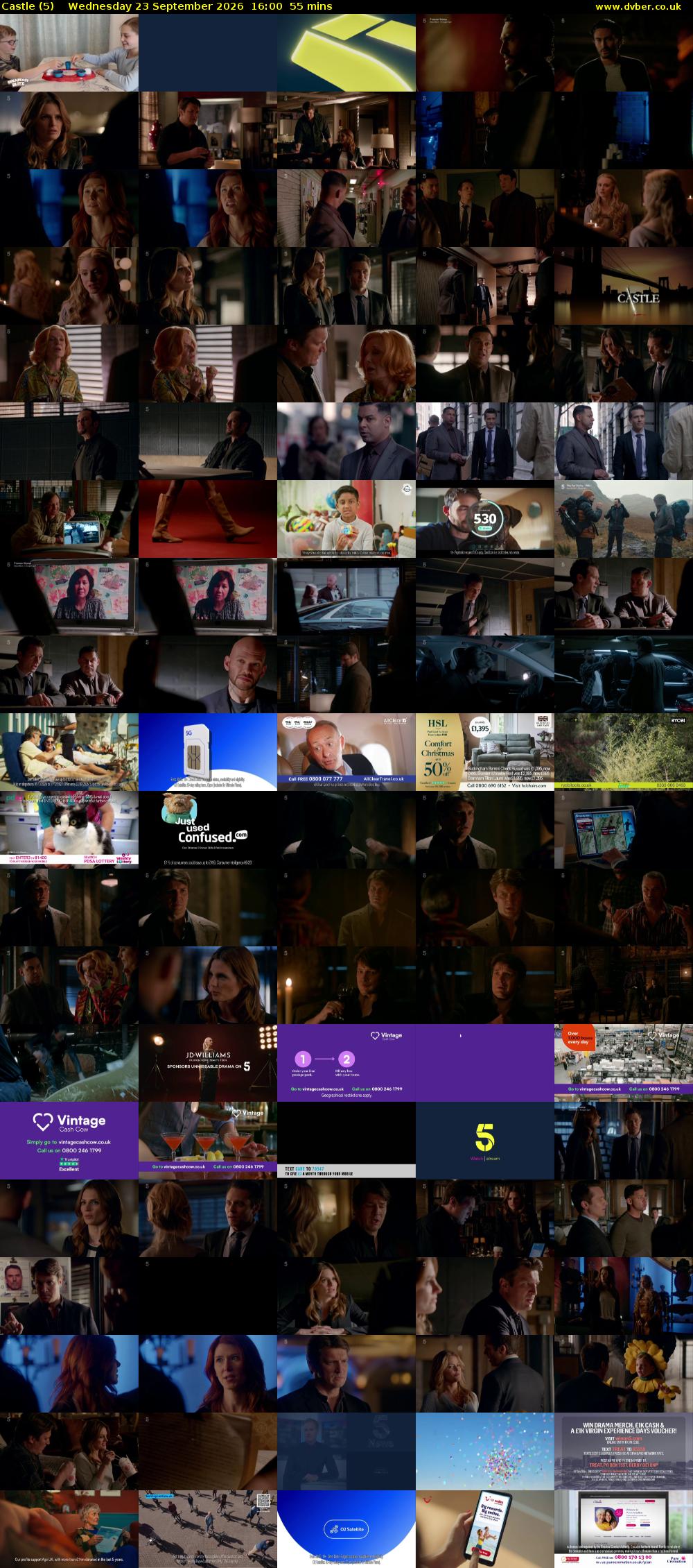 Castle (5) Wednesday 23 September 2026 16:00 - 16:55
