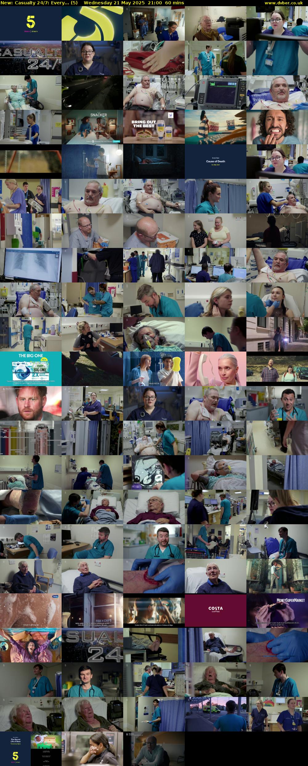 Casualty 24/7: Every... (5) Wednesday 21 May 2025 21:00 - 22:00
