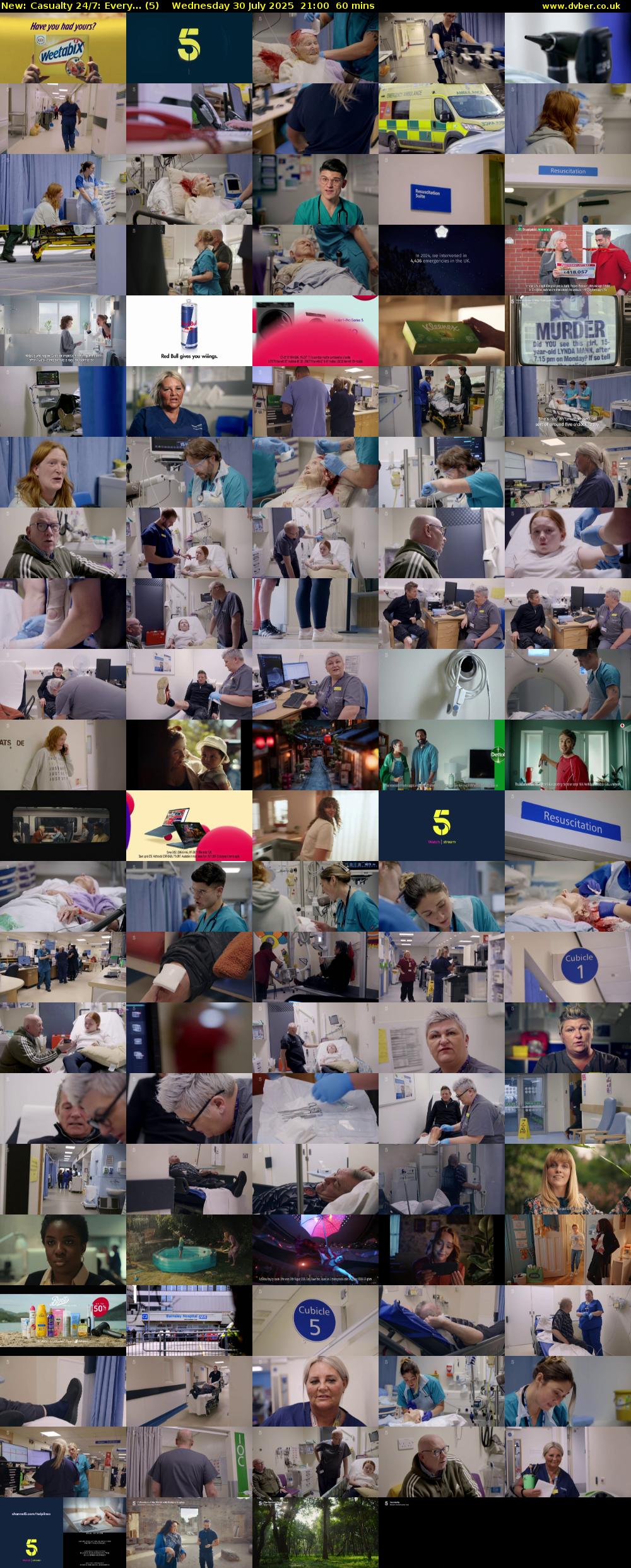 Casualty 24/7: Every... (5) Wednesday 30 July 2025 21:00 - 22:00