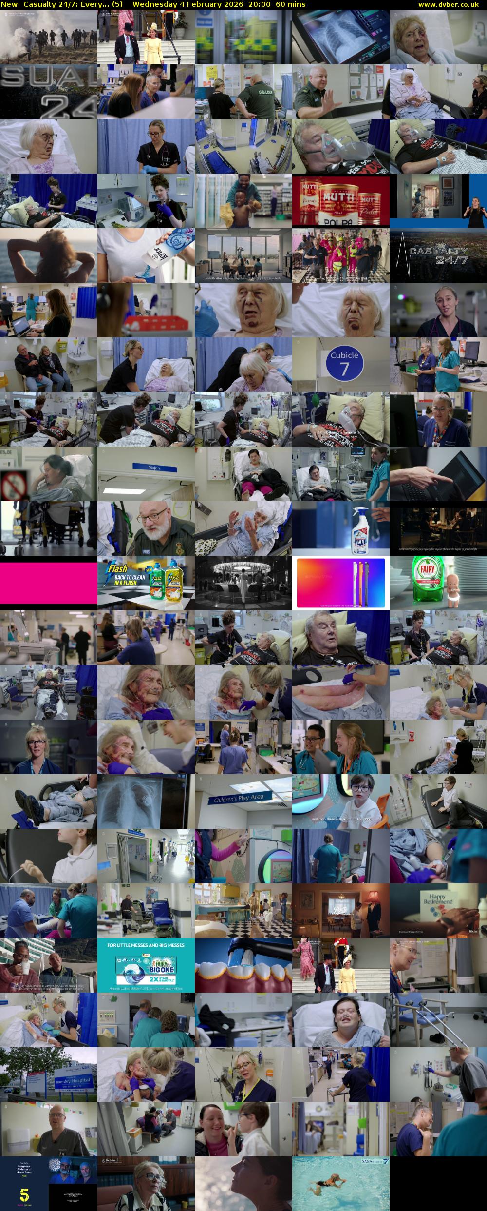 Casualty 24/7: Every... (5) Wednesday 4 February 2026 20:00 - 21:00