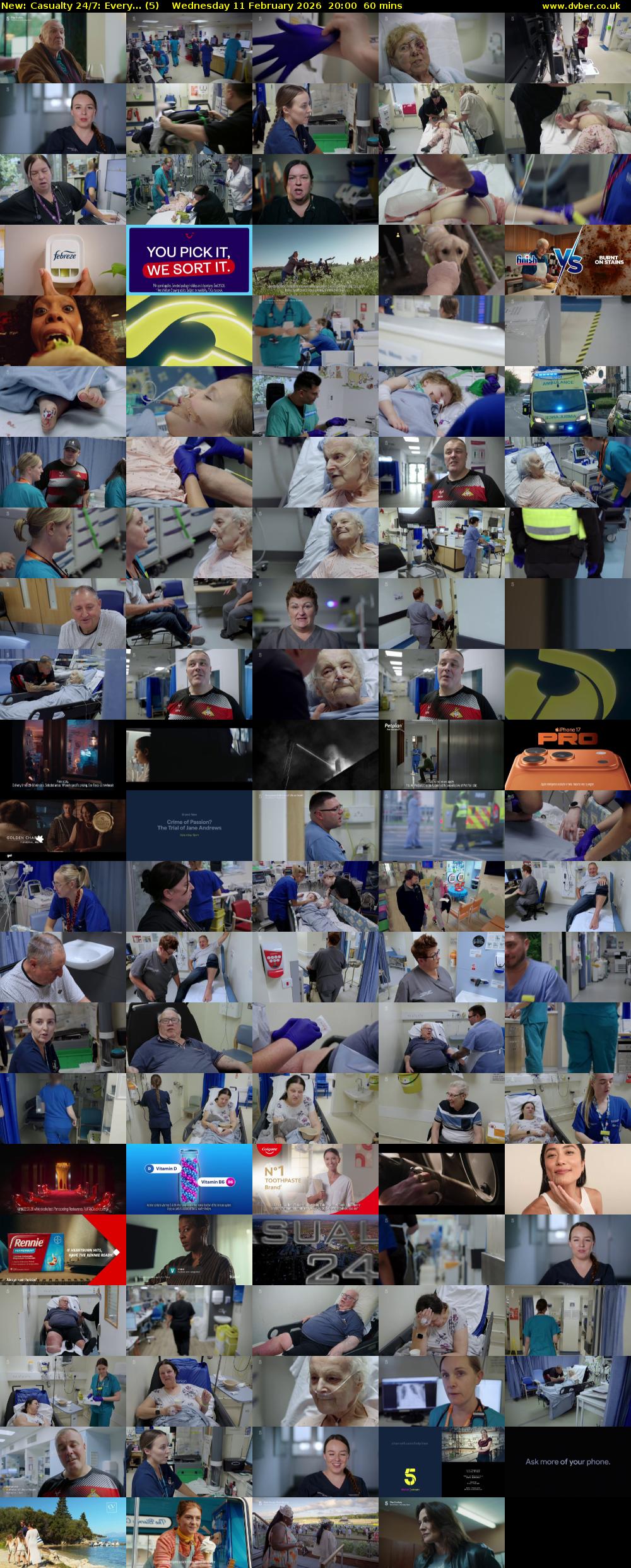 Casualty 24/7: Every... (5) Wednesday 11 February 2026 20:00 - 21:00