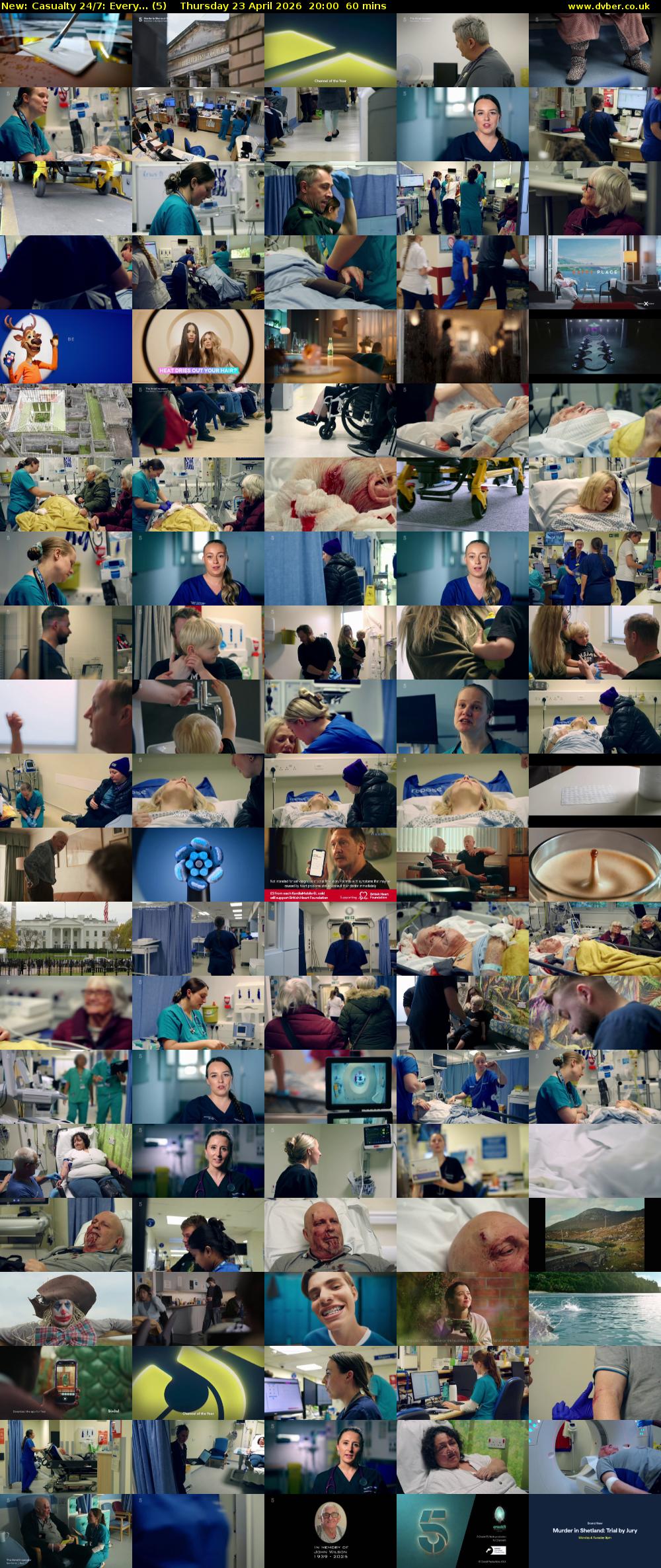 Casualty 24/7: Every... (5) Thursday 23 April 2026 20:00 - 21:00