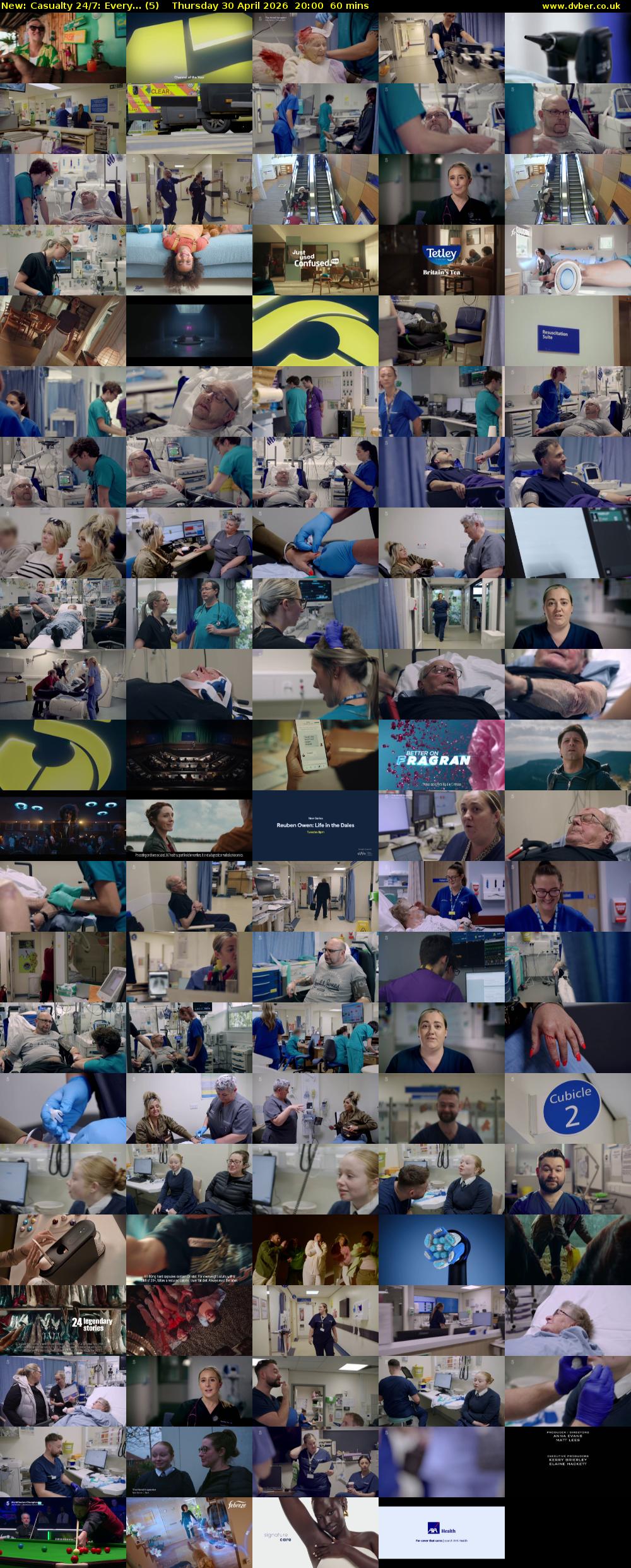 Casualty 24/7: Every... (5) Thursday 30 April 2026 20:00 - 21:00