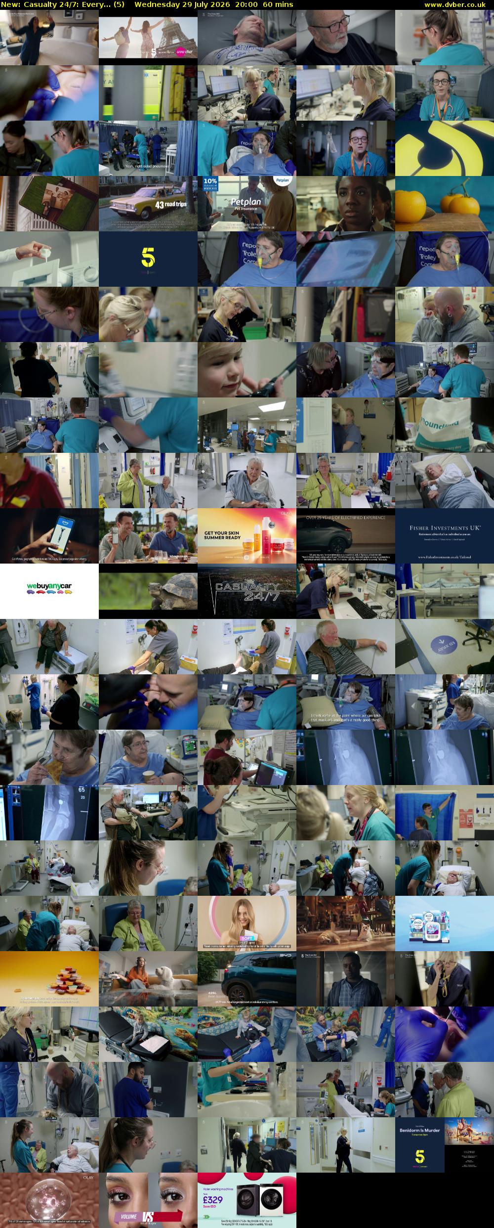 Casualty 24/7: Every... (5) Wednesday 29 July 2026 20:00 - 21:00
