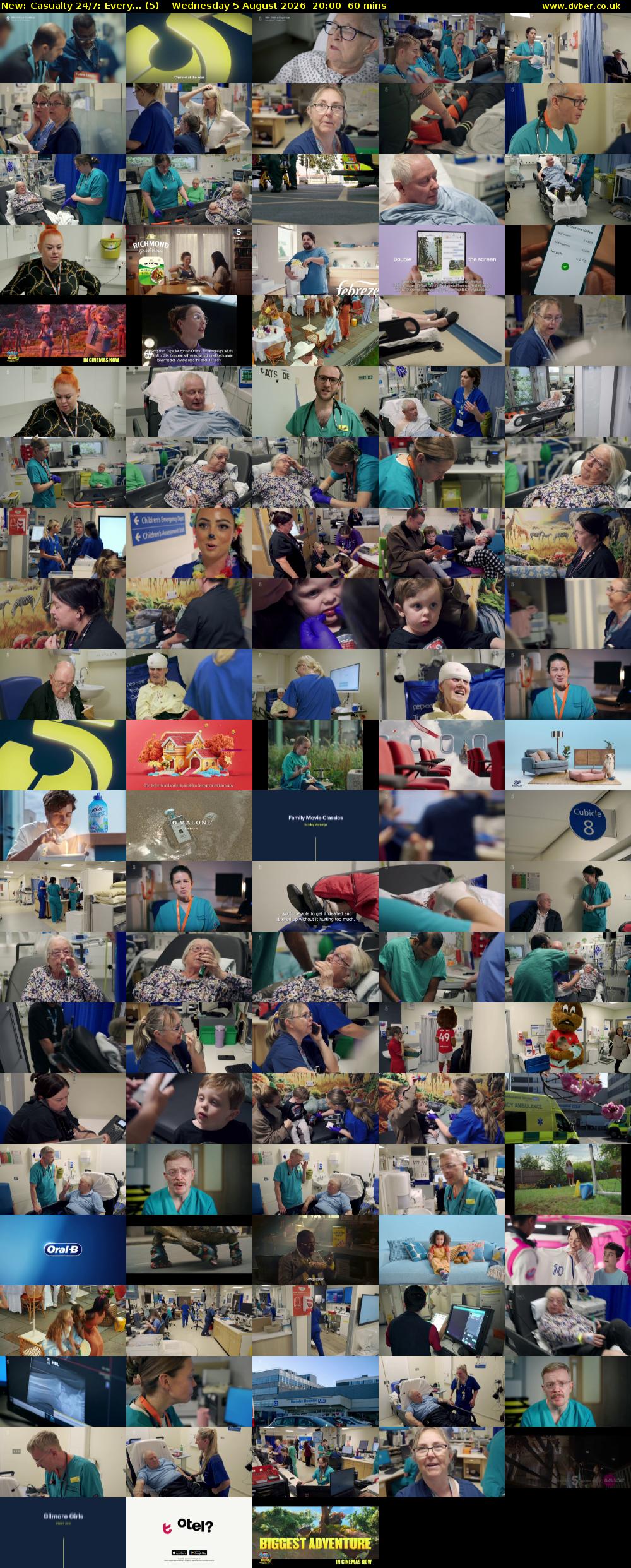 Casualty 24/7: Every... (5) Wednesday 5 August 2026 20:00 - 21:00