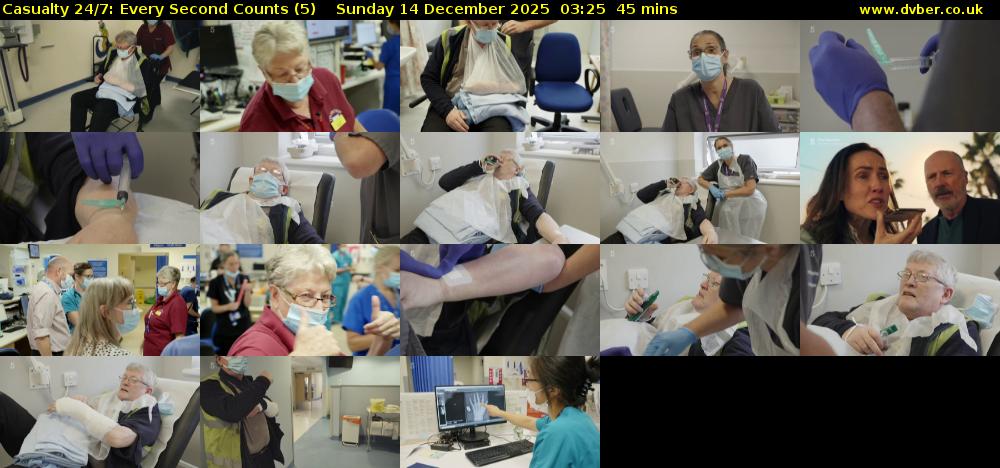 Casualty 24/7: Every Second Counts (5) Sunday 14 December 2025 03:25 - 04:10