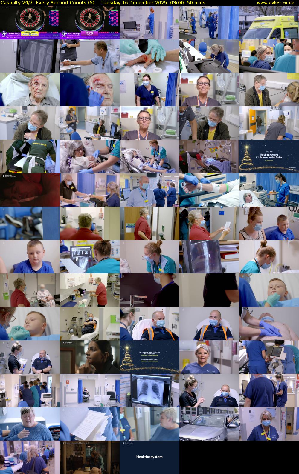 Casualty 24/7: Every Second Counts (5) Tuesday 16 December 2025 03:00 - 03:50