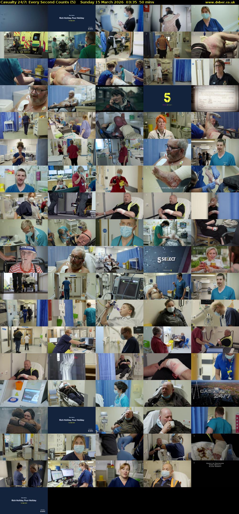 Casualty 24/7: Every Second Counts (5) Sunday 15 March 2026 03:35 - 04:25