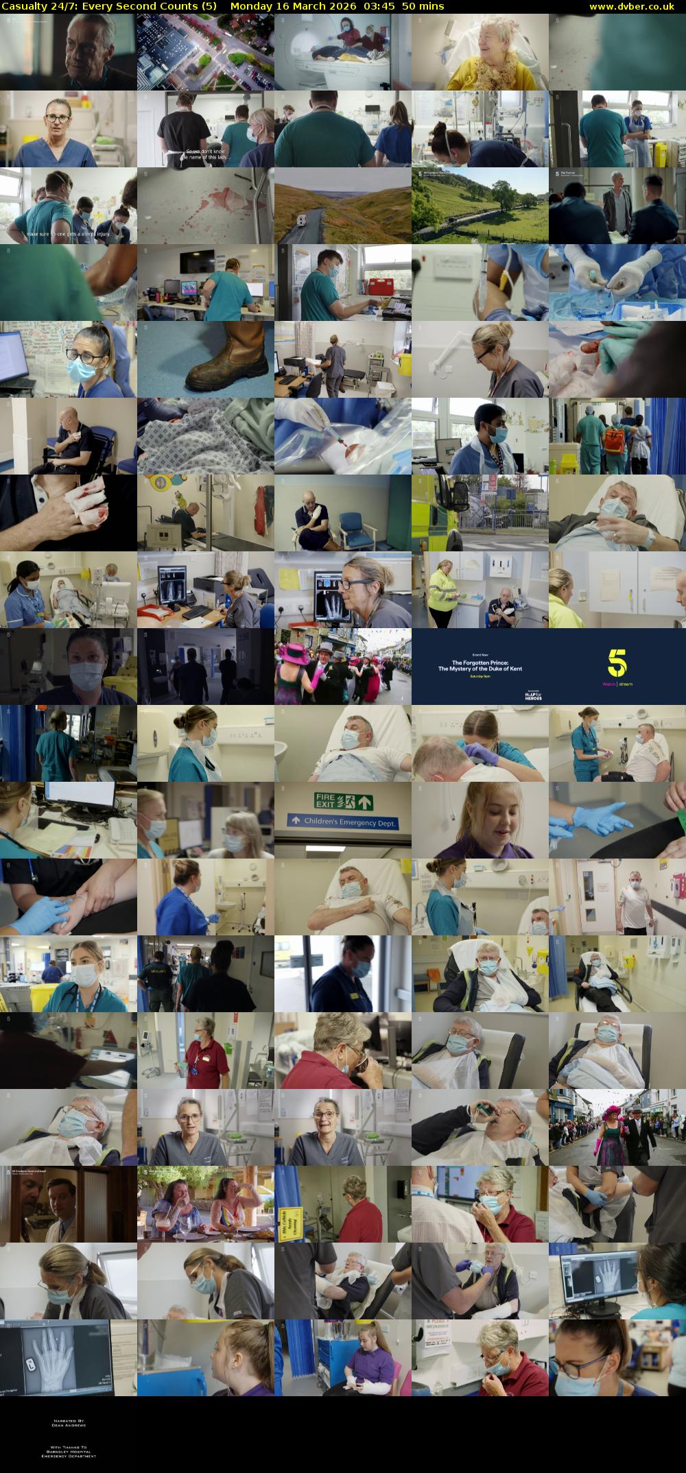 Casualty 24/7: Every Second Counts (5) Monday 16 March 2026 03:45 - 04:35