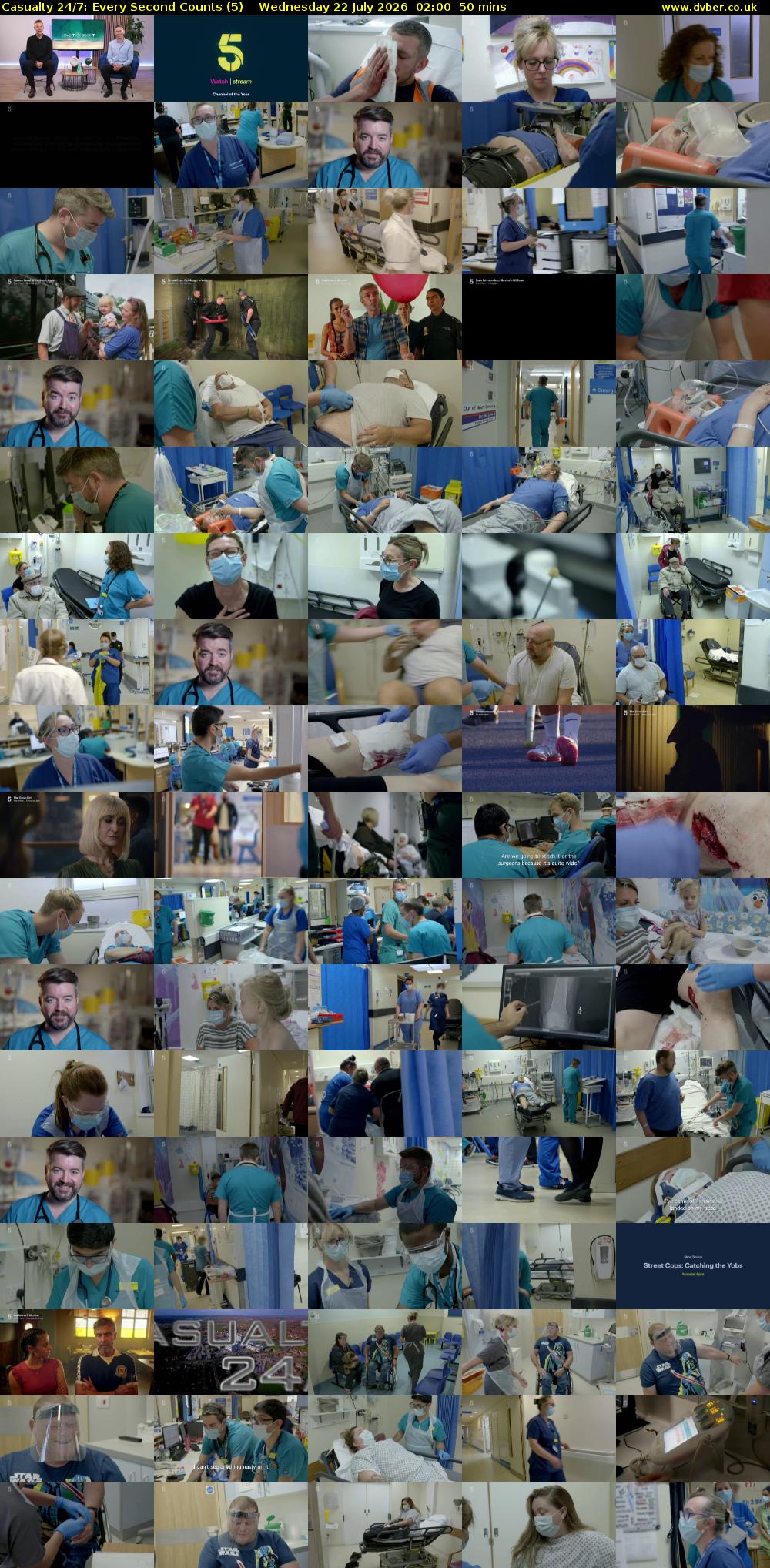 Casualty 24/7: Every Second Counts (5) Wednesday 22 July 2026 02:00 - 02:50