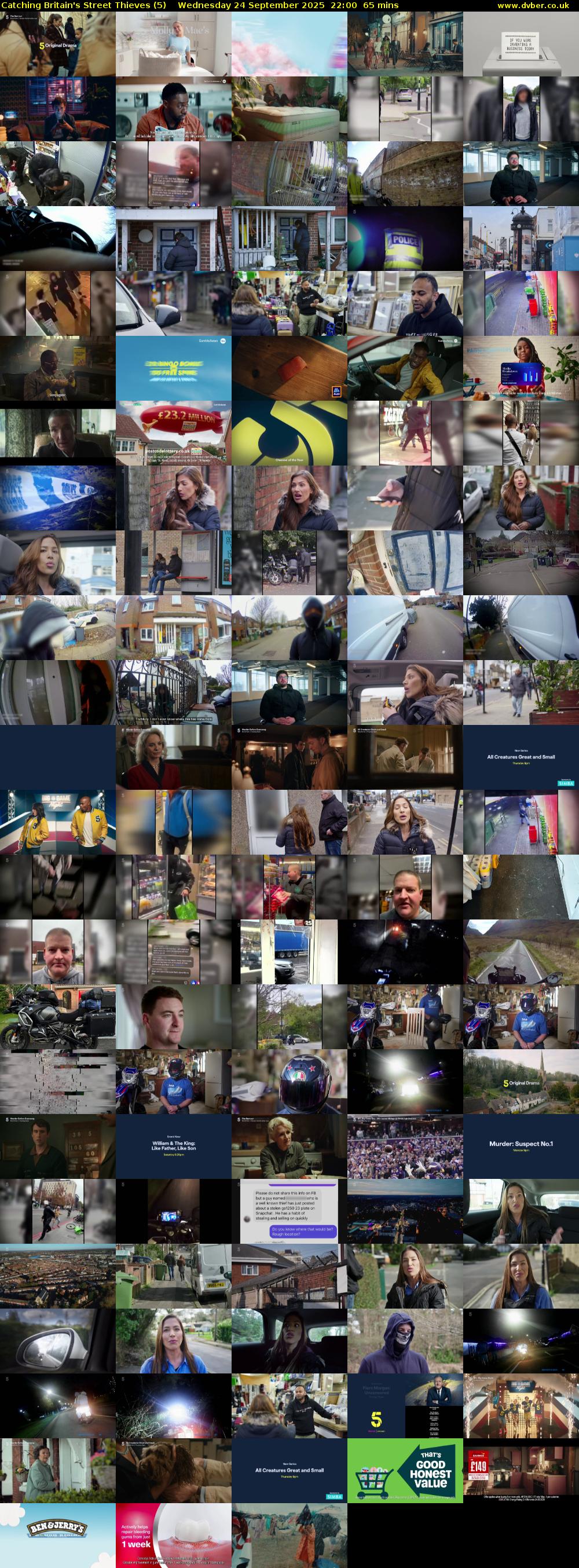 Catching Britain's Street Thieves (5) Wednesday 24 September 2025 22:00 - 23:05