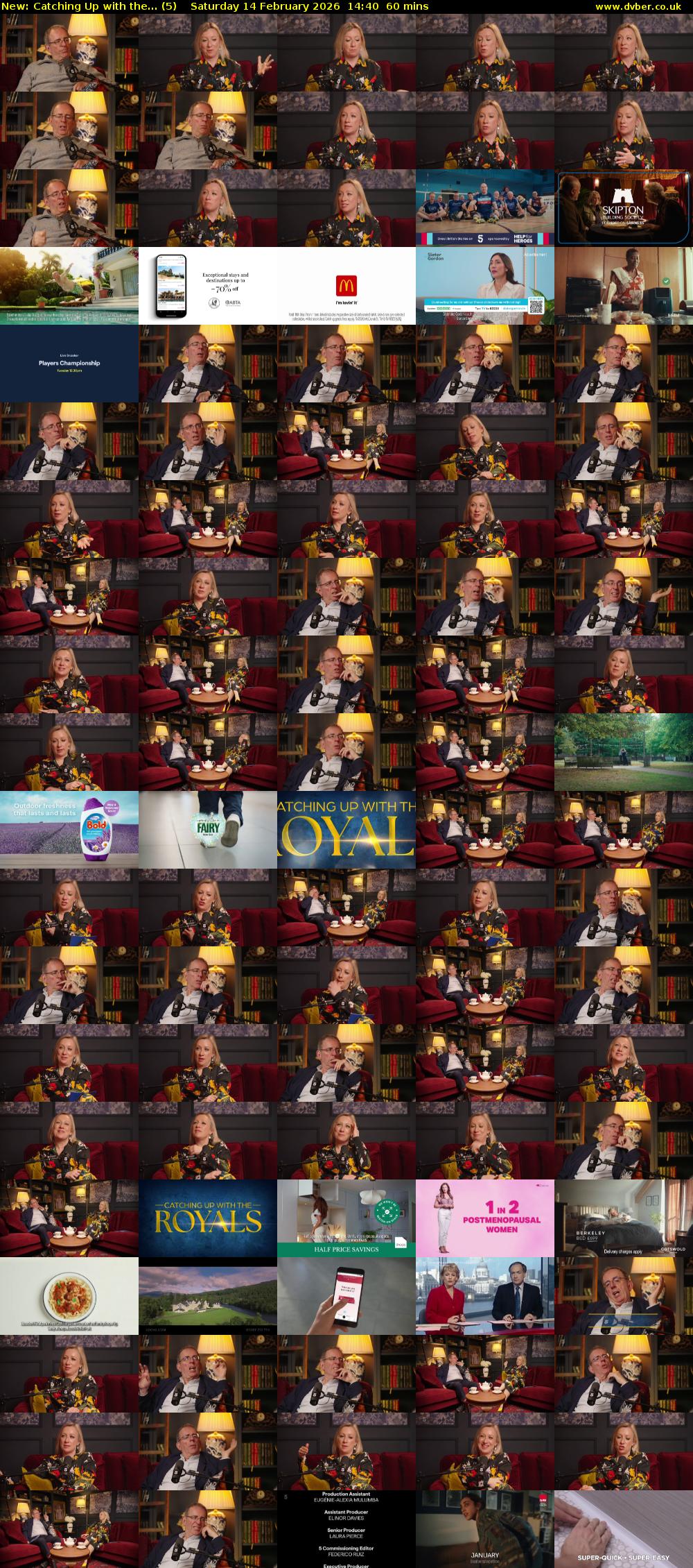 Catching Up with the... (5) Saturday 14 February 2026 14:40 - 15:40