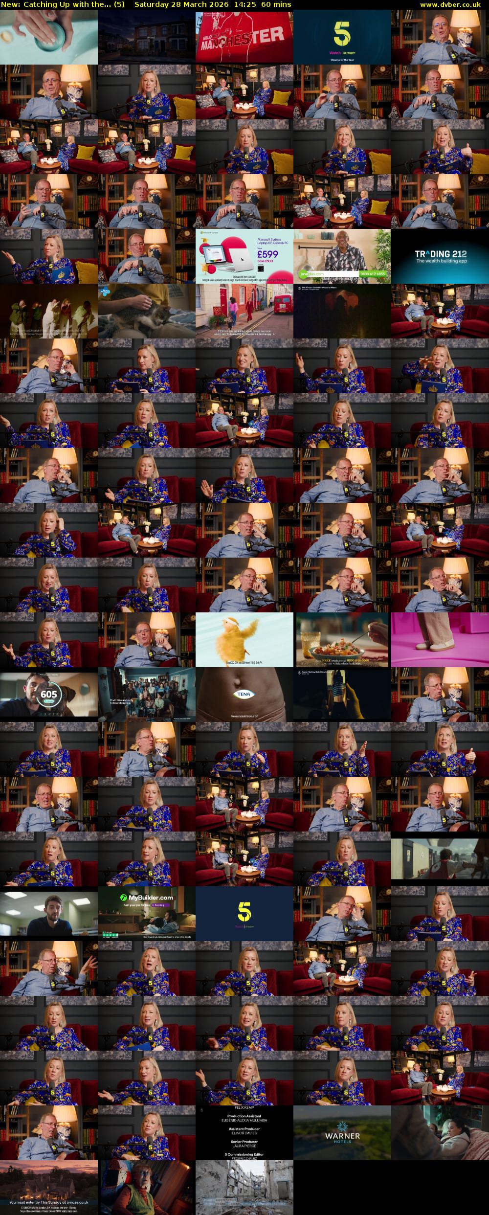 Catching Up with the... (5) Saturday 28 March 2026 14:25 - 15:25