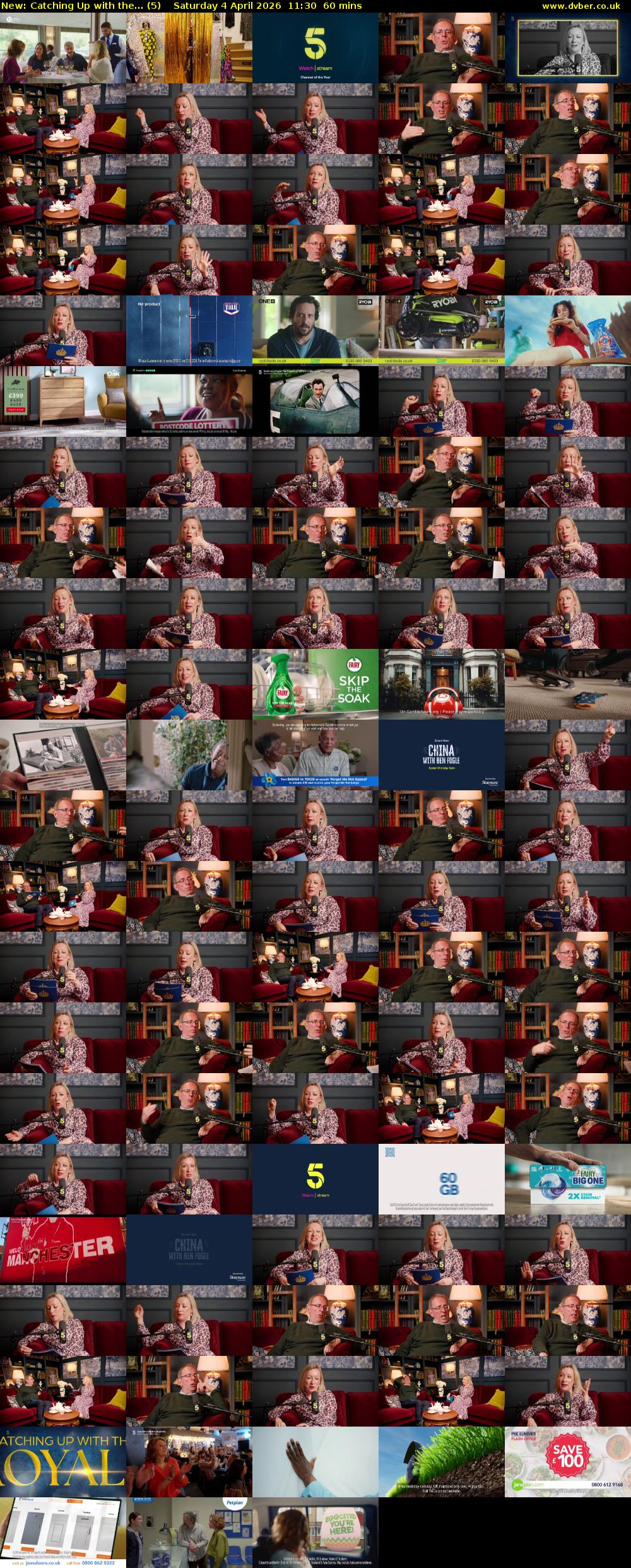 Catching Up with the... (5) Saturday 4 April 2026 11:30 - 12:30