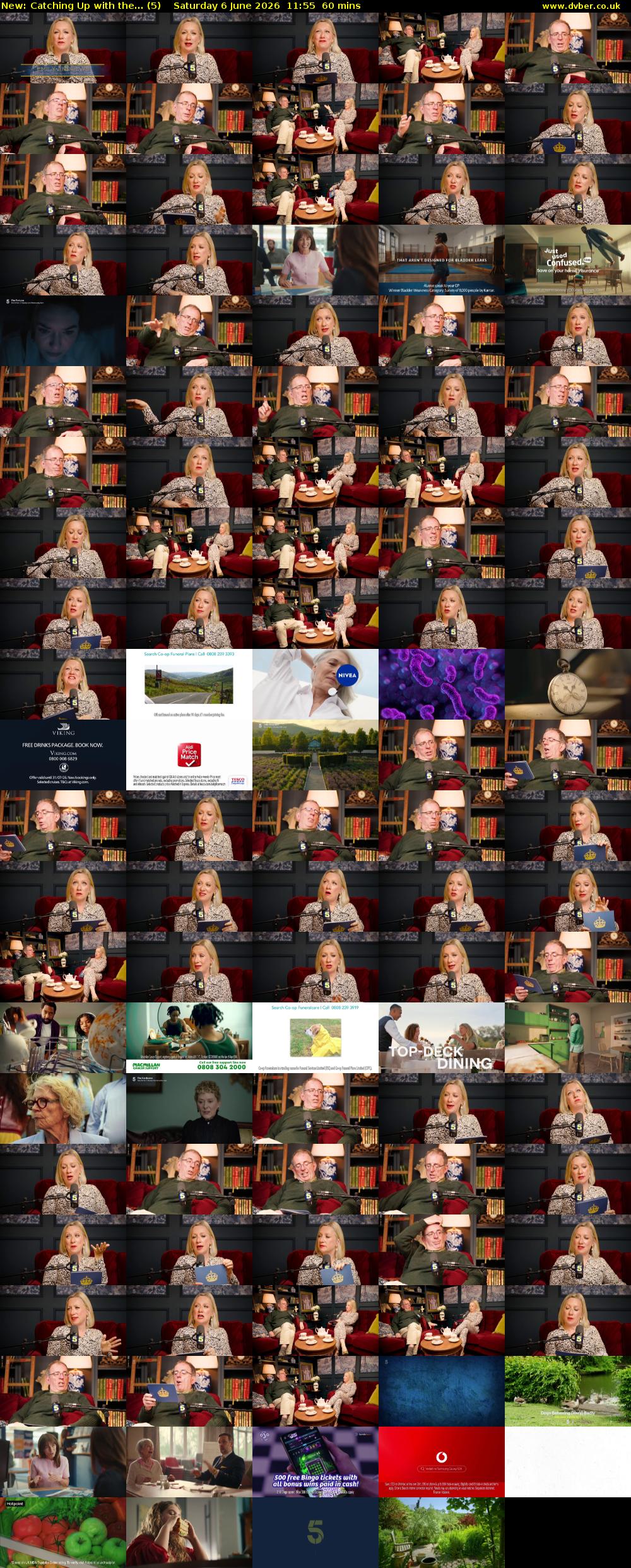 Catching Up with the... (5) Saturday 6 June 2026 11:55 - 12:55