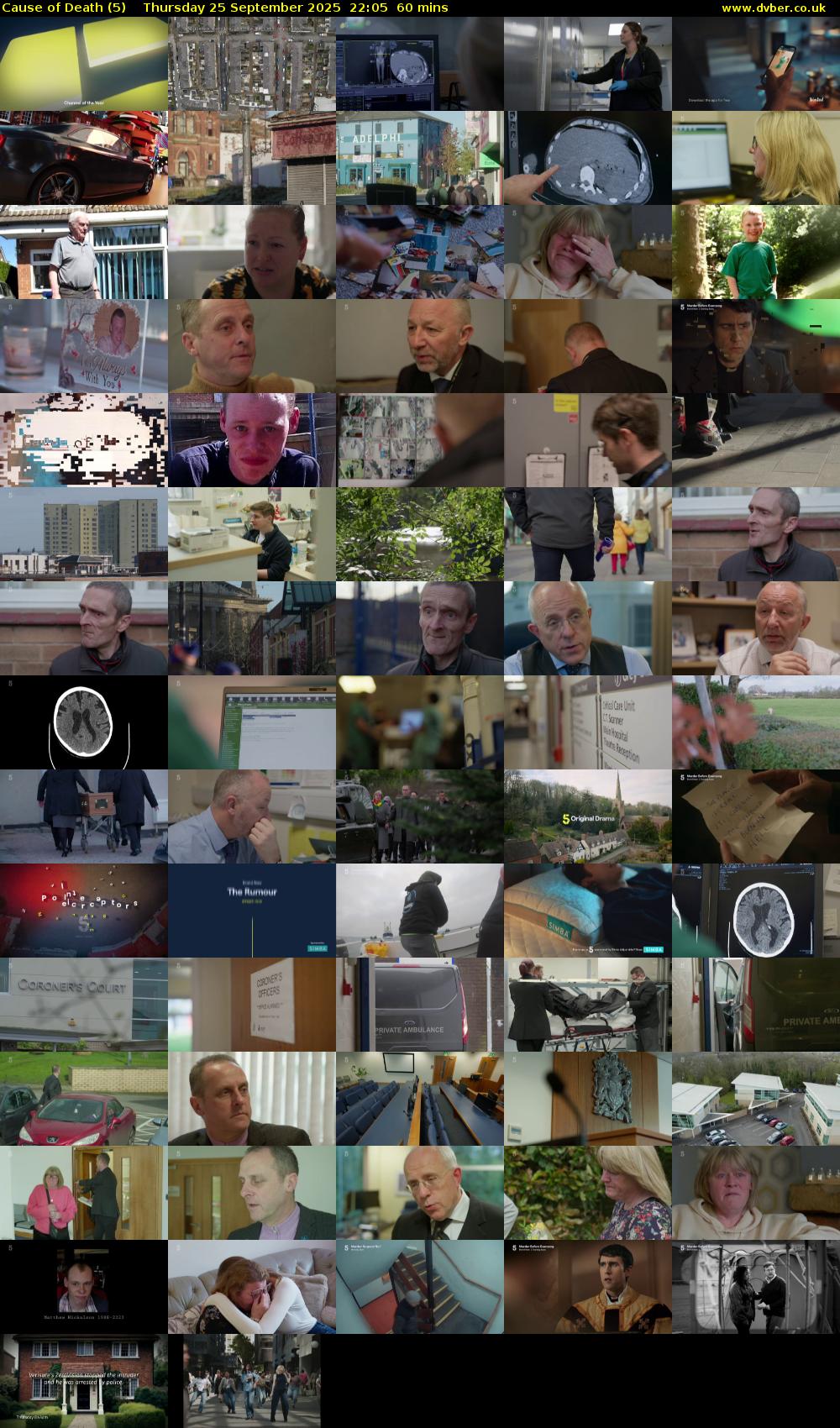 Cause of Death (5) Thursday 25 September 2025 22:05 - 23:05