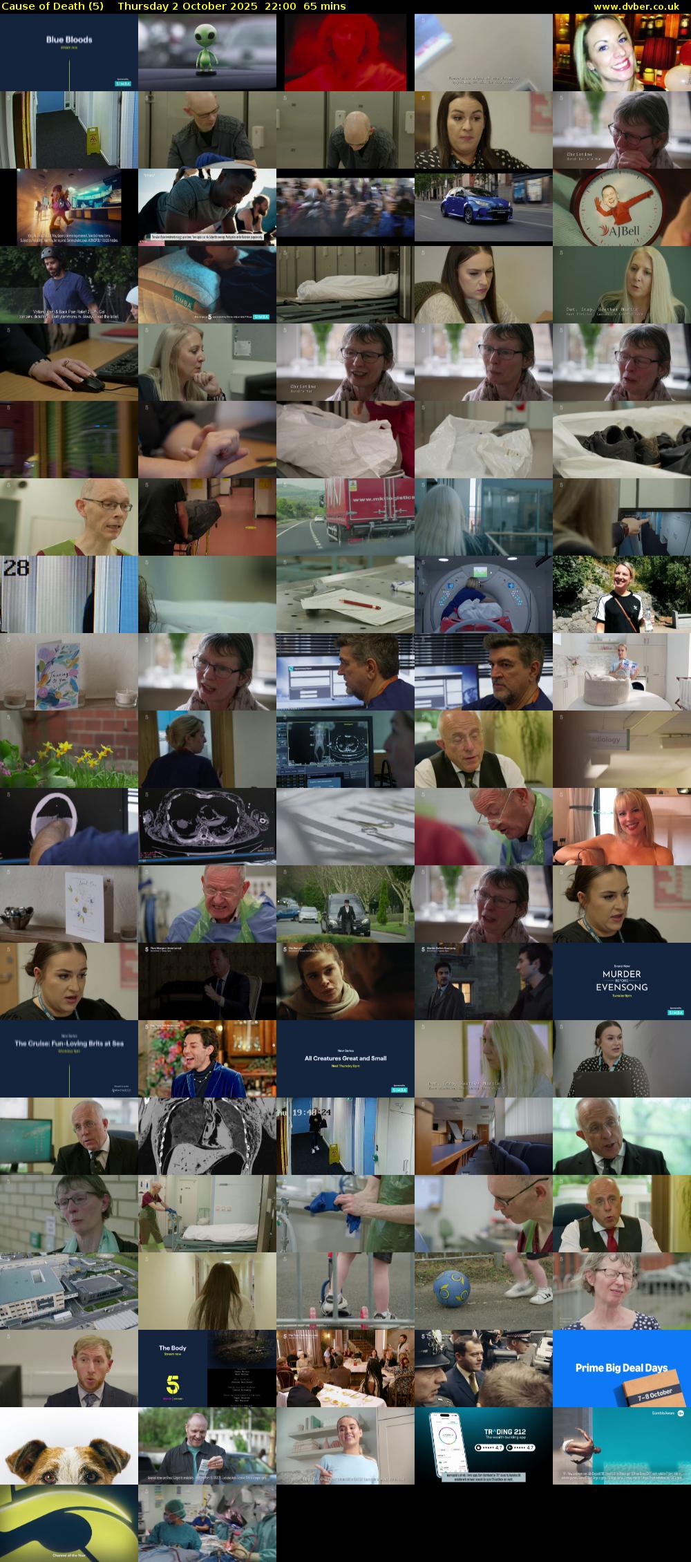 Cause of Death (5) Thursday 2 October 2025 22:00 - 23:05