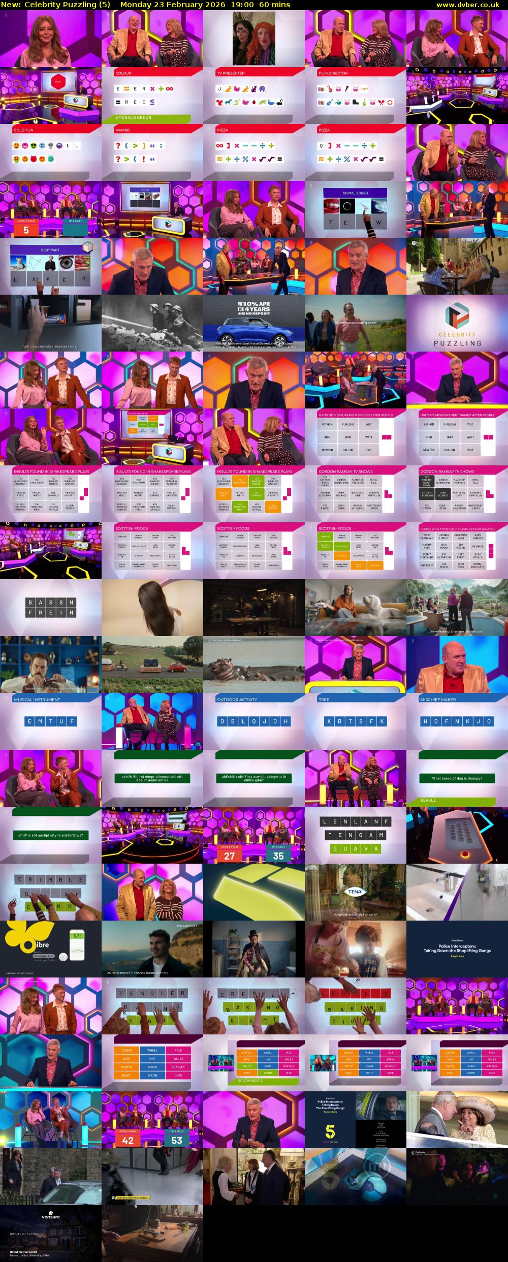 Celebrity Puzzling (5) Monday 23 February 2026 19:00 - 20:00