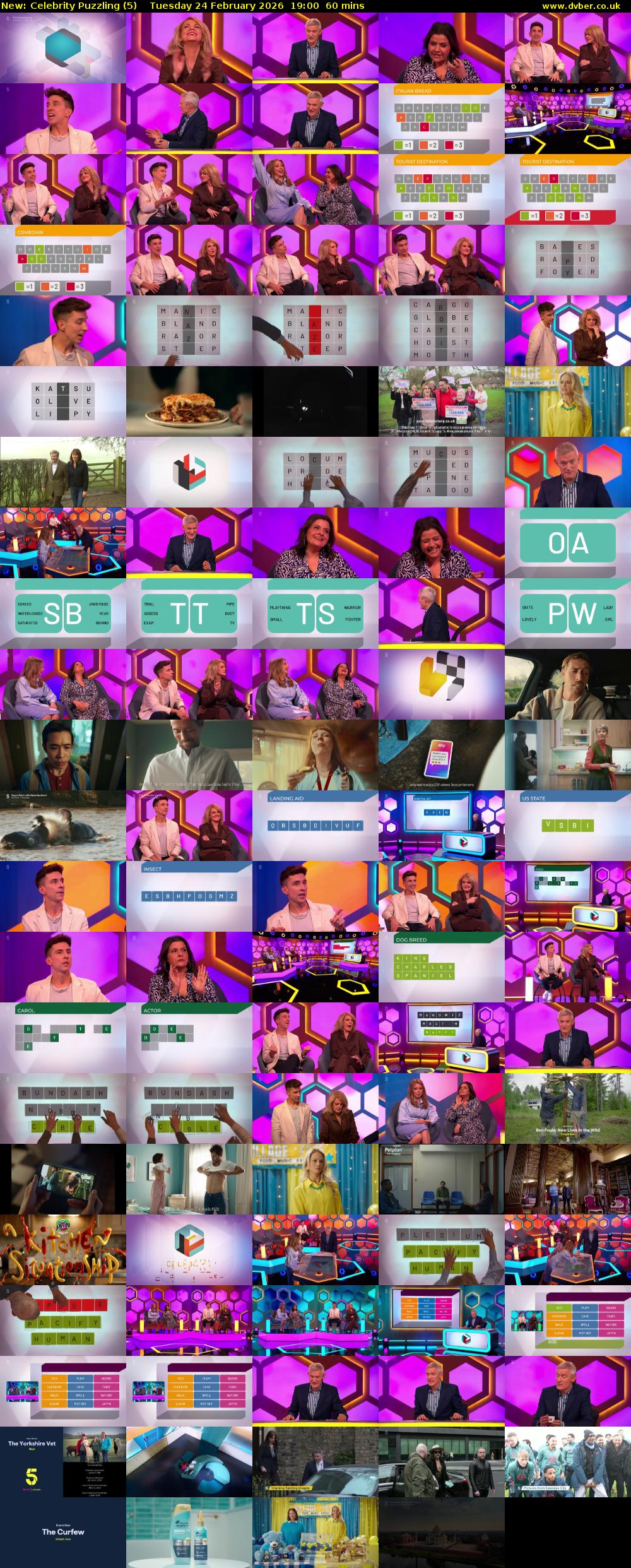 Celebrity Puzzling (5) Tuesday 24 February 2026 19:00 - 20:00