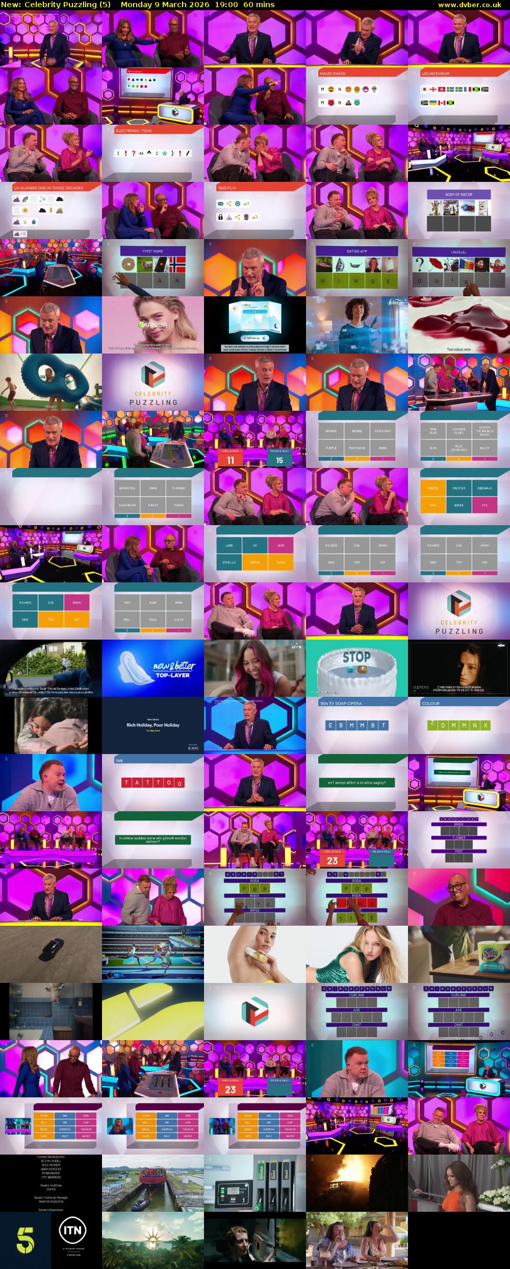 Celebrity Puzzling (5) Monday 9 March 2026 19:00 - 20:00