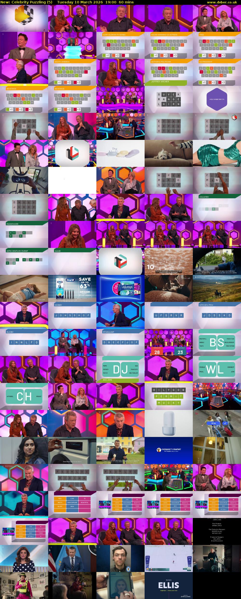 Celebrity Puzzling (5) Tuesday 10 March 2026 19:00 - 20:00