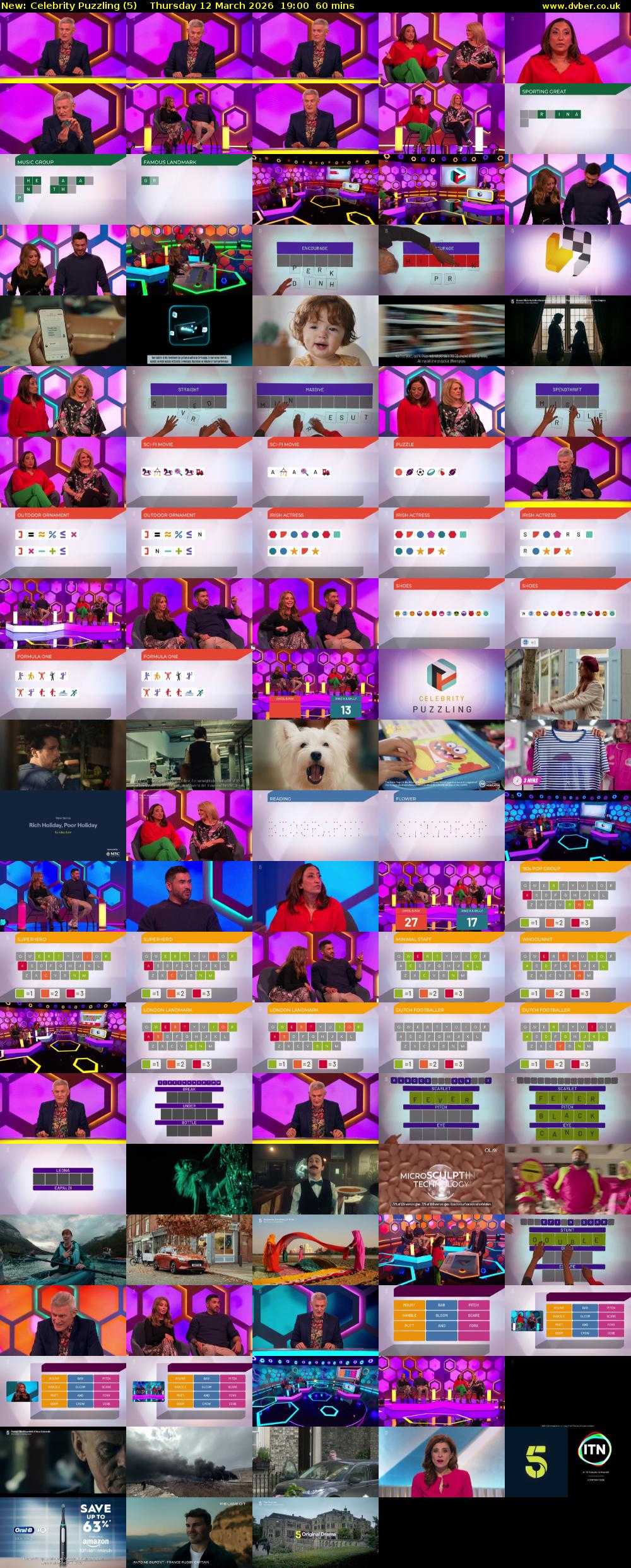 Celebrity Puzzling (5) Thursday 12 March 2026 19:00 - 20:00