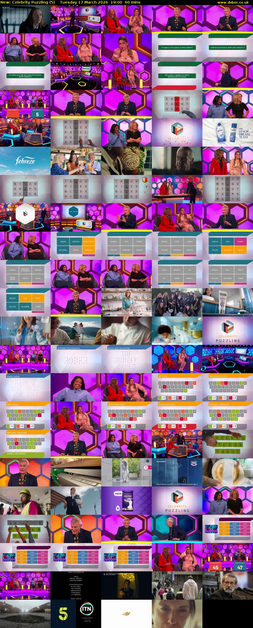 Celebrity Puzzling (5) Tuesday 17 March 2026 19:00 - 20:00