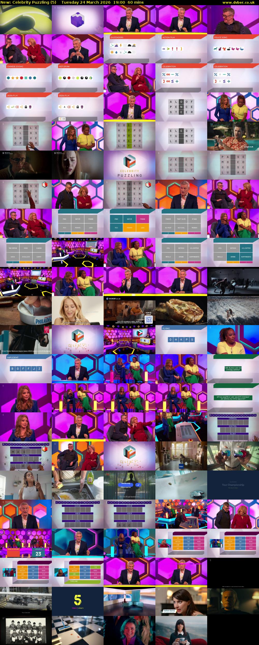 Celebrity Puzzling (5) Tuesday 24 March 2026 19:00 - 20:00
