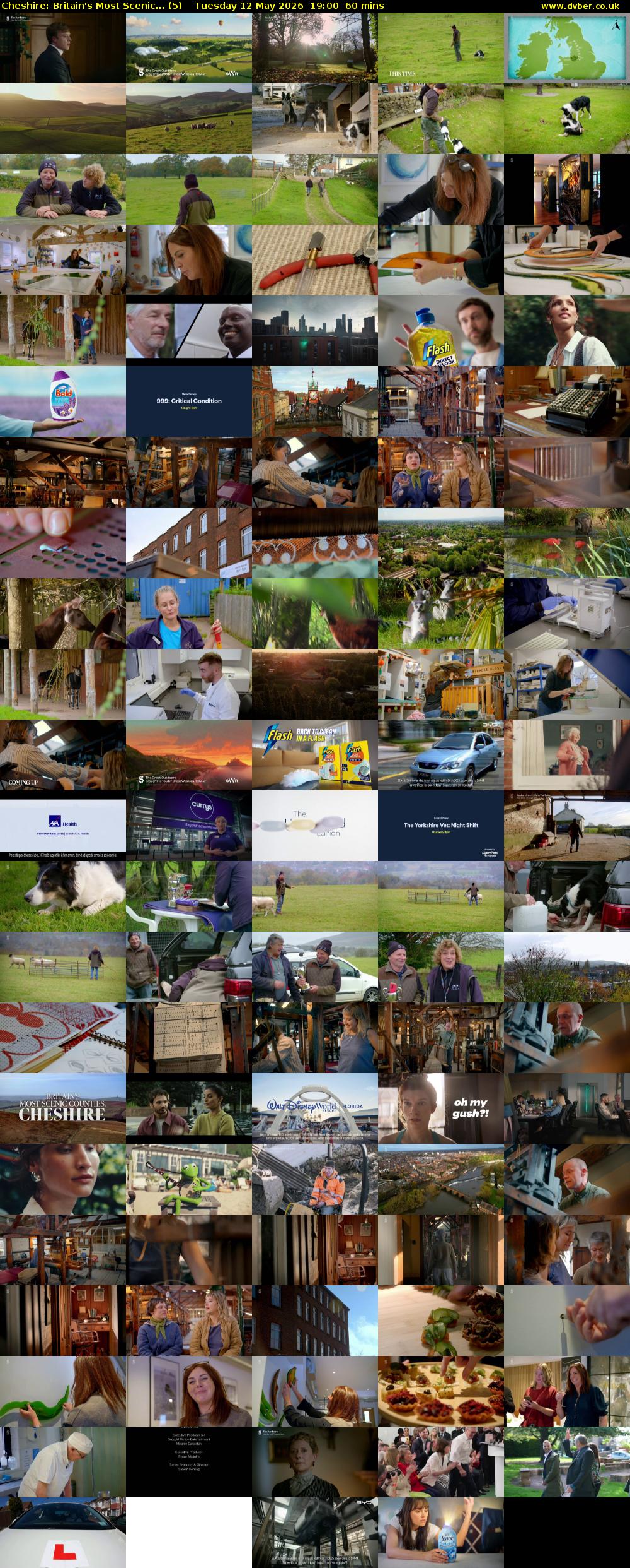 Cheshire: Britain's Most Scenic... (5) Tuesday 12 May 2026 19:00 - 20:00