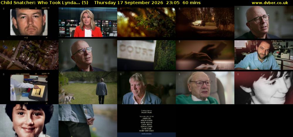 Child Snatcher: Who Took Lynda... (5) Thursday 17 September 2026 23:05 - 00:05