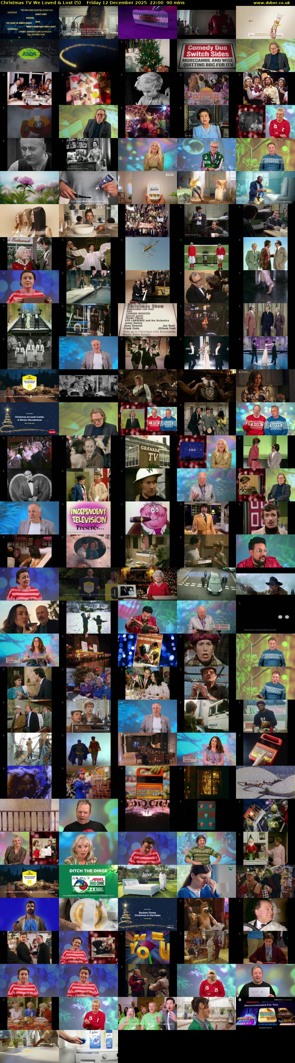 Christmas TV We Loved & Lost (5) Friday 12 December 2025 22:00 - 23:30