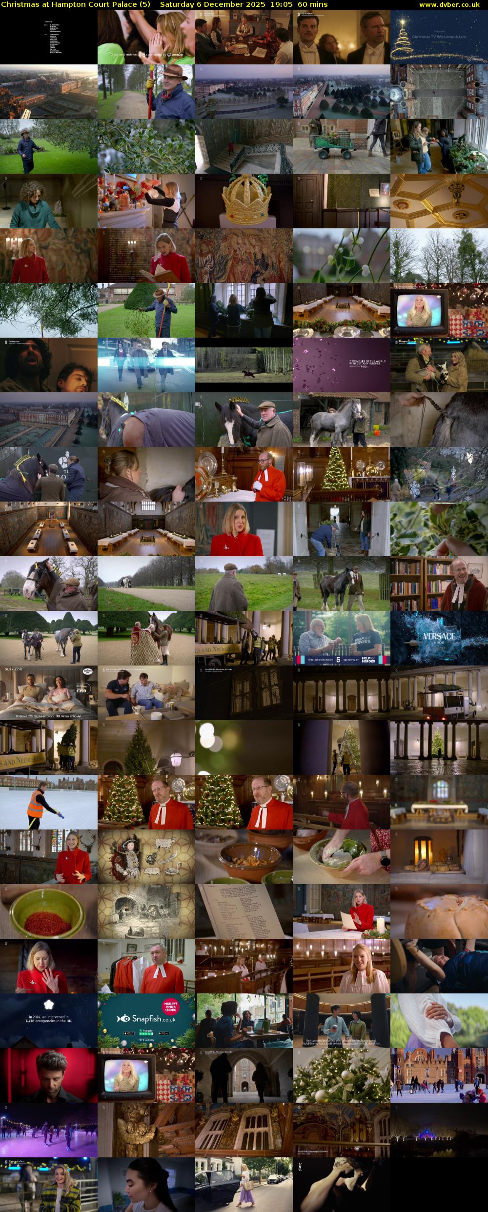 Christmas at Hampton Court Palace (5) Saturday 6 December 2025 19:05 - 20:05