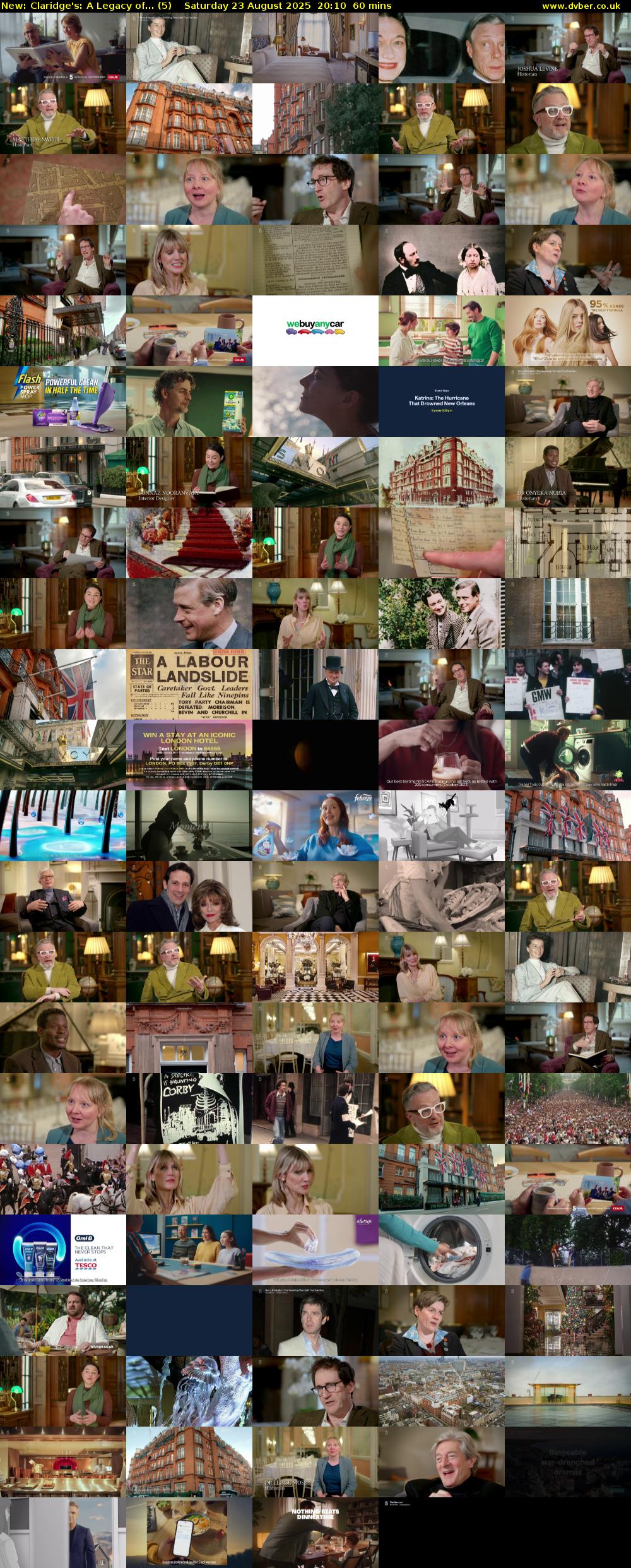 Claridge's: A Legacy of... (5) Saturday 23 August 2025 20:10 - 21:10