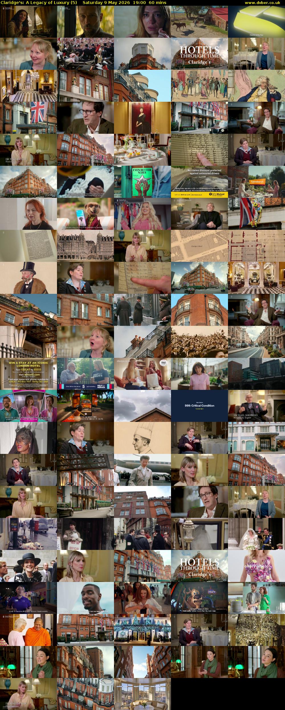 Claridge's: A Legacy of Luxury (5) Saturday 9 May 2026 19:00 - 20:00