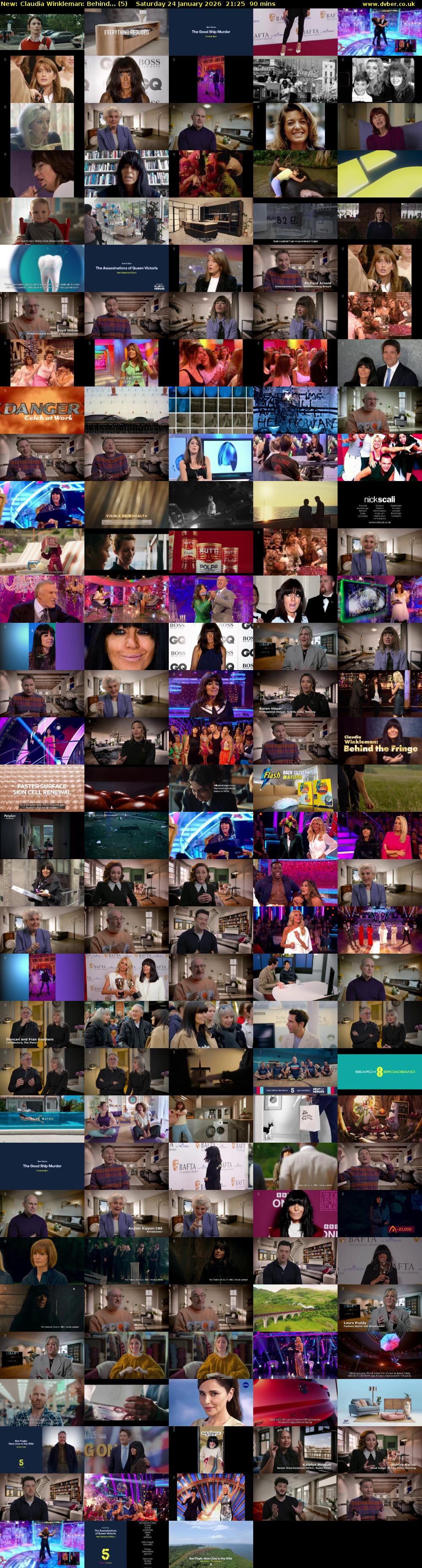 Claudia Winkleman: Behind... (5) Saturday 24 January 2026 21:25 - 22:55