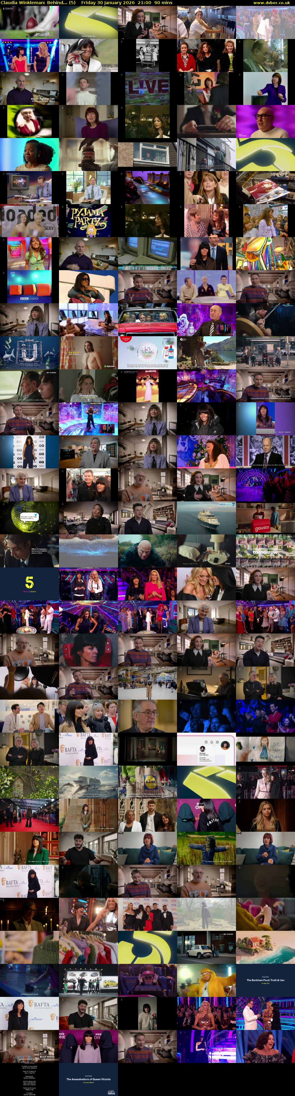 Claudia Winkleman: Behind... (5) Friday 30 January 2026 21:00 - 22:30