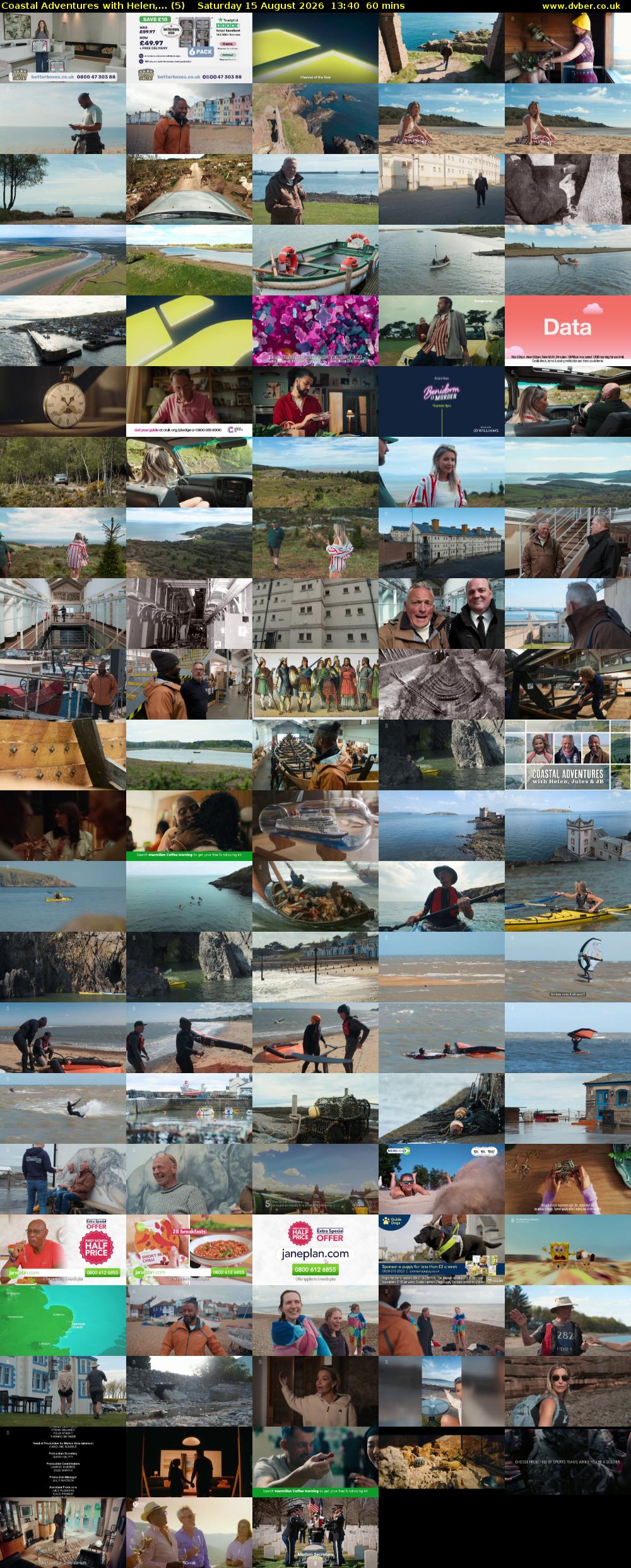 Coastal Adventures with Helen,... (5) Saturday 15 August 2026 13:40 - 14:40
