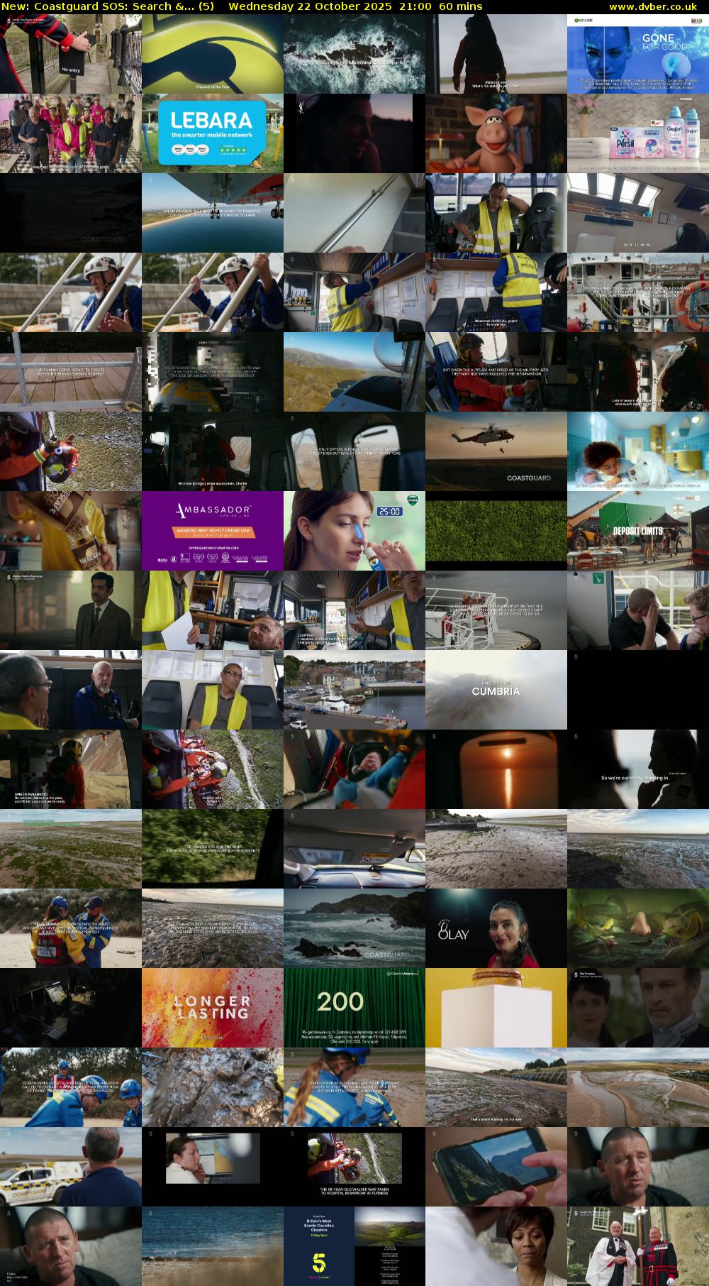 Coastguard SOS: Search &... (5) Wednesday 22 October 2025 21:00 - 22:00