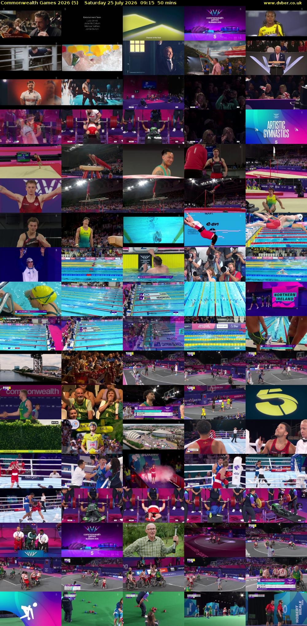 Commonwealth Games 2026 (5) Saturday 25 July 2026 09:15 - 10:05