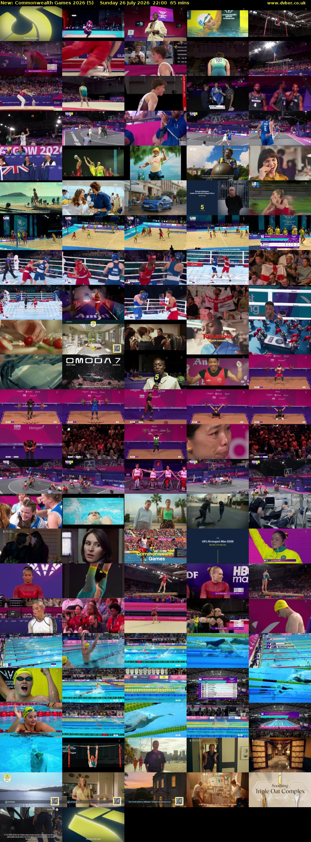 Commonwealth Games 2026 (5) Sunday 26 July 2026 22:00 - 23:05