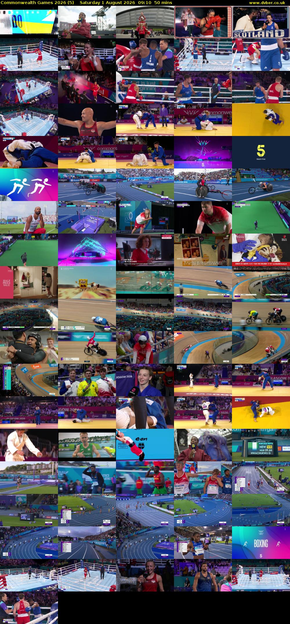 Commonwealth Games 2026 (5) Saturday 1 August 2026 09:10 - 10:00