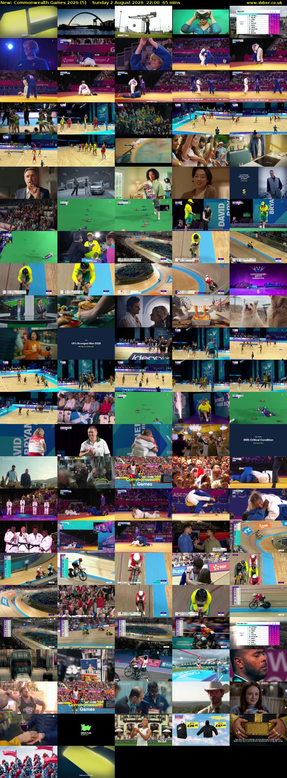 Commonwealth Games 2026 (5) Sunday 2 August 2026 22:00 - 23:05