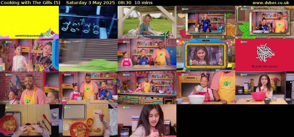 Cooking with The Gills (5) Saturday 3 May 2025 08:30 - 08:40
